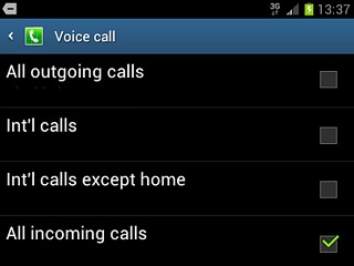 All incoming calls