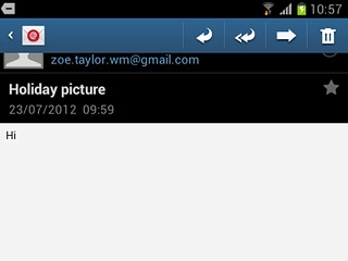 Press the forward icon.Key in the first letters of the required contact.Matching contacts are displayed.