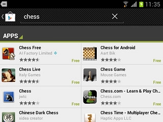 Press the required app.