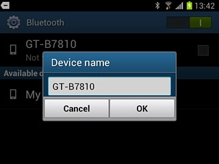 Key in the required name and press OK.
