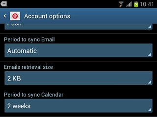 Press Period to sync Calendar.