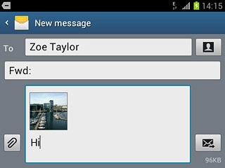 Press the send icon.
