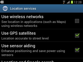 When the box next to the menu item is ticked (V), the function is turned on.