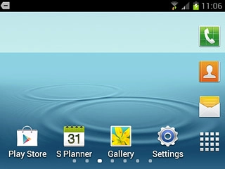 Press the menu icon.