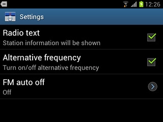 When the box next to the menu item is ticked (V), the function is turned on.