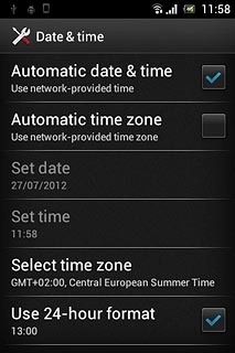 When the box next to the menu item is ticked (V), the function is turned on.