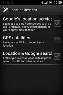 When the box next to the menu item is ticked (V), the function is turned on.