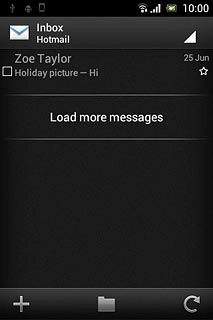 Press the required email message to read it.