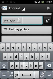 Press the send icon.