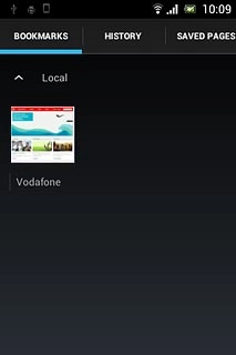 Press the required bookmark.