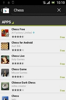 Press the required app.