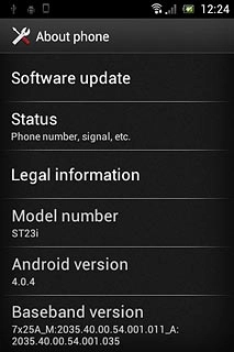 Press Software update.