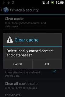 Press OK to confirm.