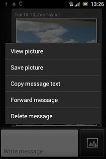 Press Forward message.
