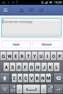 Press Compose message and write the required message.