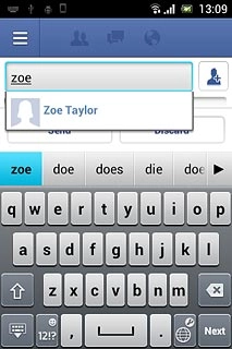 Press the required recipient.