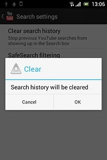 Press OK to confirm.