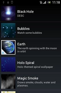 Press the required picture.