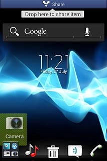 Drag the shortcut to the delete icon.