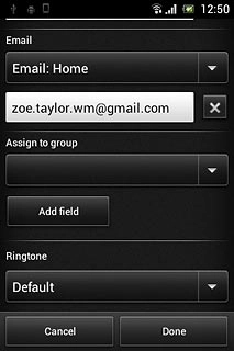 Press the drop down list below Ringtone.
