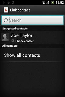 If the required contact isn't displayed:Press Show all contacts.