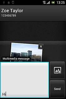Press Send when you've finished your picture message.