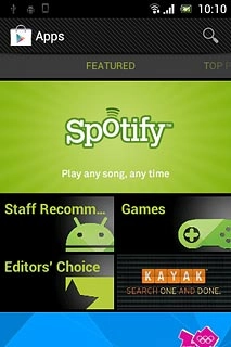 Press the search icon.