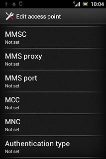 Press Authentication type.