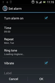 Press Vibrate to turn the function on or off.