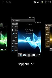 Press the required theme.