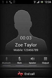 Press End call to end the call.