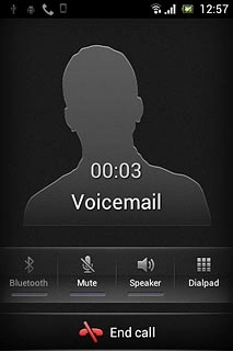 Press End call to end the call.