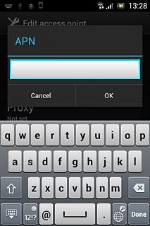 Key in live.vodafone.com and press OK.