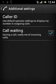 After a moment, the current settings are displayed.Press Caller ID.