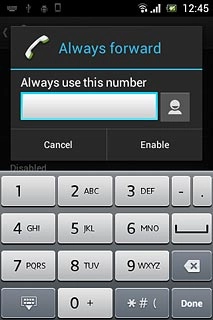 Key in the required number and press Enable.