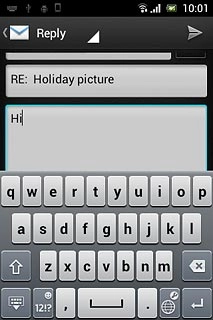 Press the send icon.