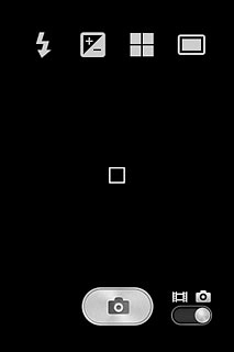 Press the camera mode icon.