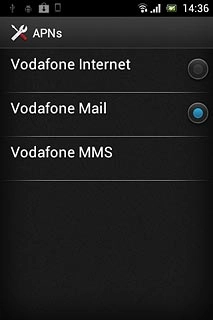 Press Vodafone Mail.