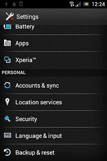 Press Backup & reset.