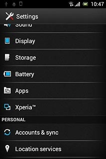 Press Location services.