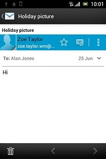 Press the menu icon.