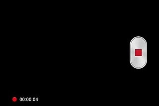 Press the stop icon to stop the video recorder.The video clip is automatically saved.