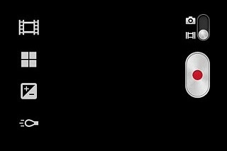 Press the record icon to start the video recorder.