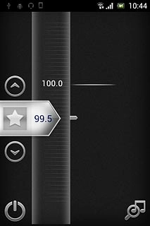 Press arrow up or arrow down to select the required channel.
