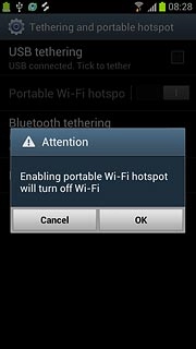 Press OK, if required.