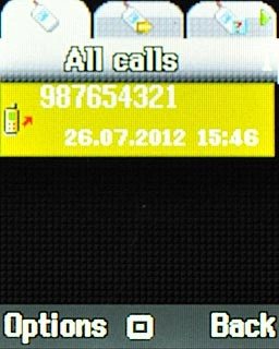 Highlight the required number and press Connect.
