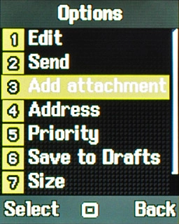 Scroll to Add attachments.Go to the required folder.