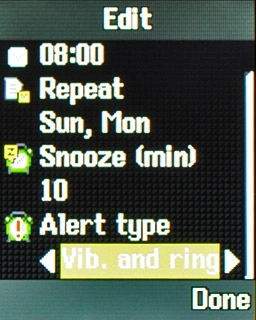 Highlight the field below Alert type.