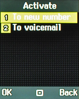 Scroll to To new number and press the Navigation key.
