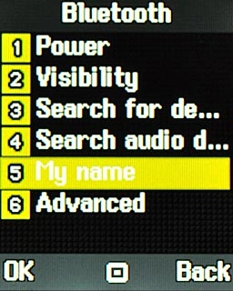 Scroll to My name and press the Navigation key.